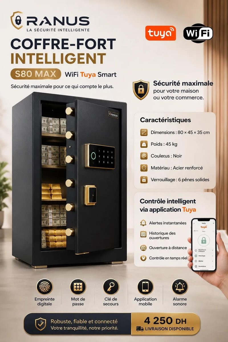 Coffre-fort S80 Max - fiche