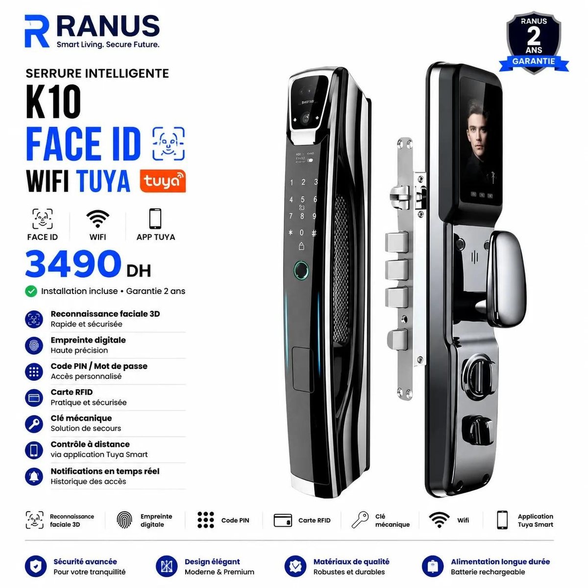 K10 Face ID - fiche